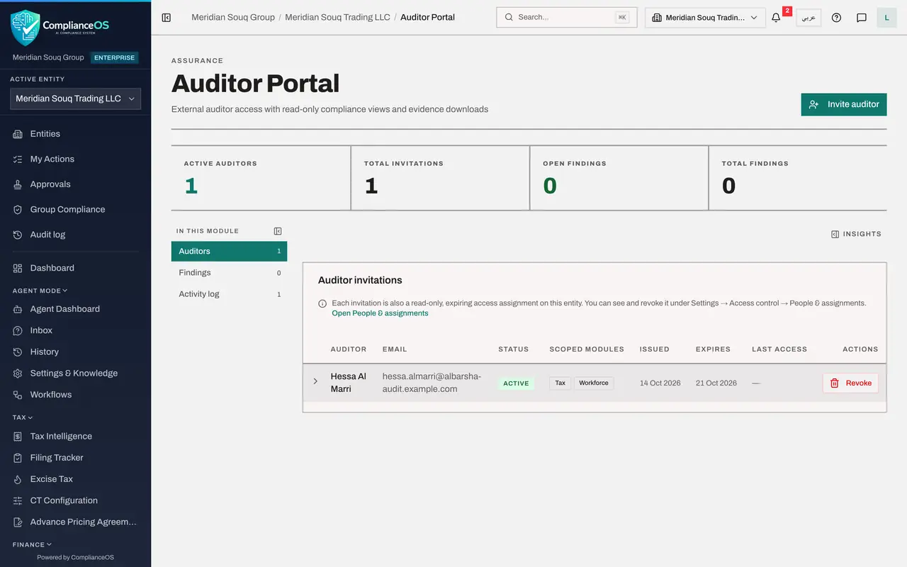 The screen at step 6: Copy the sign-in link