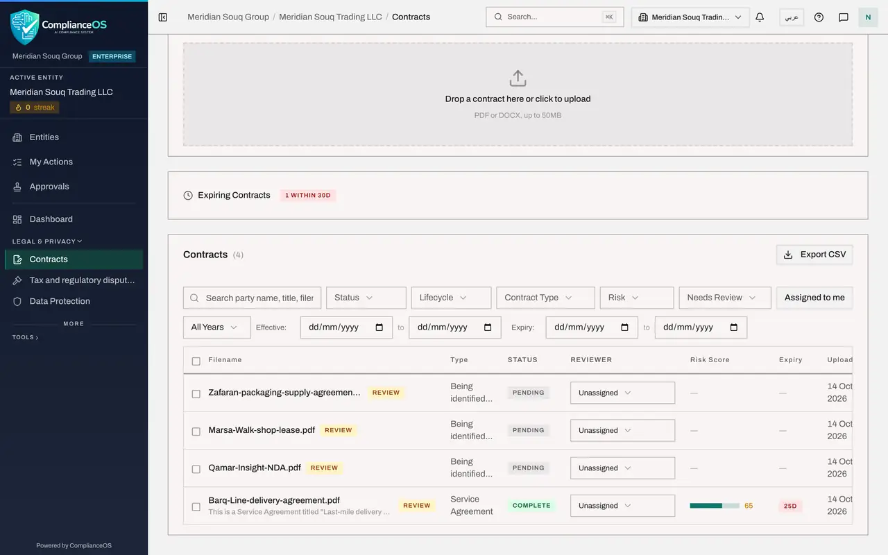 The screen at step 3: Watch the new rows in the list