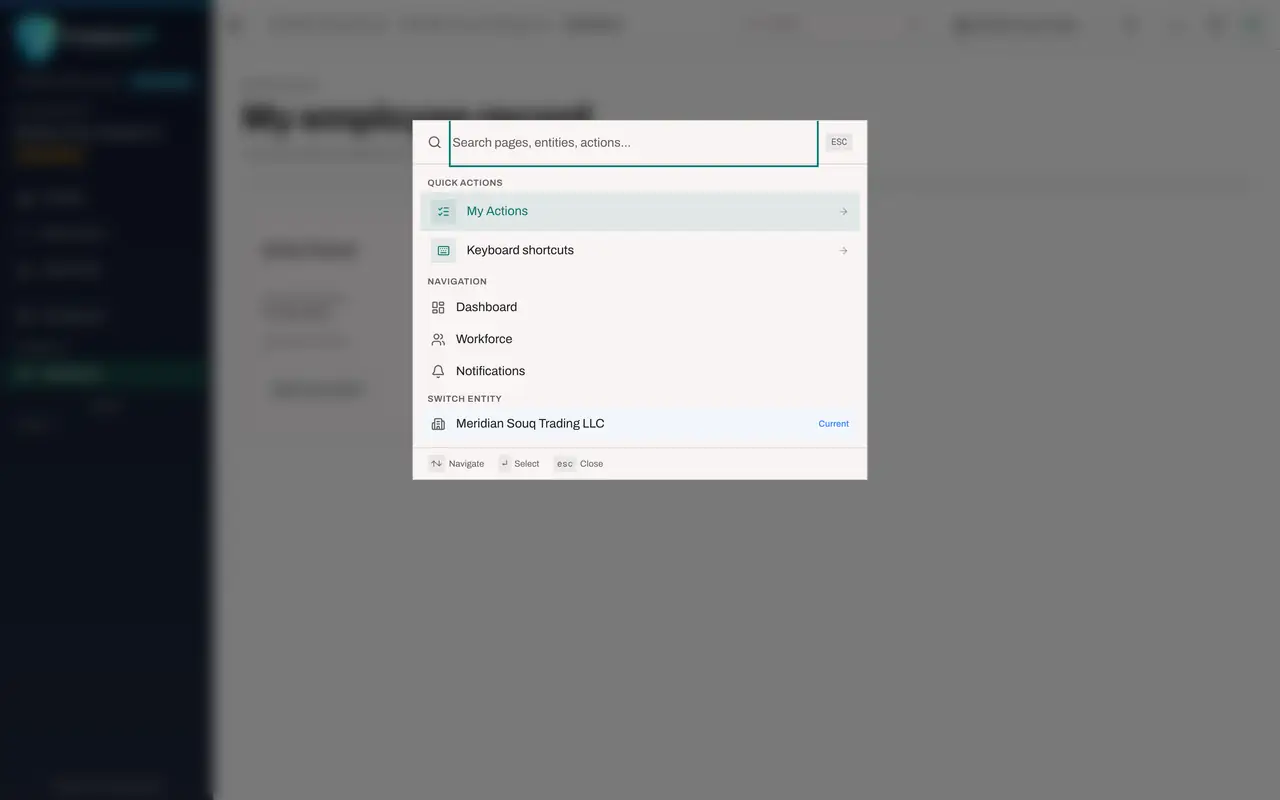 The screen at step 6: Open Search