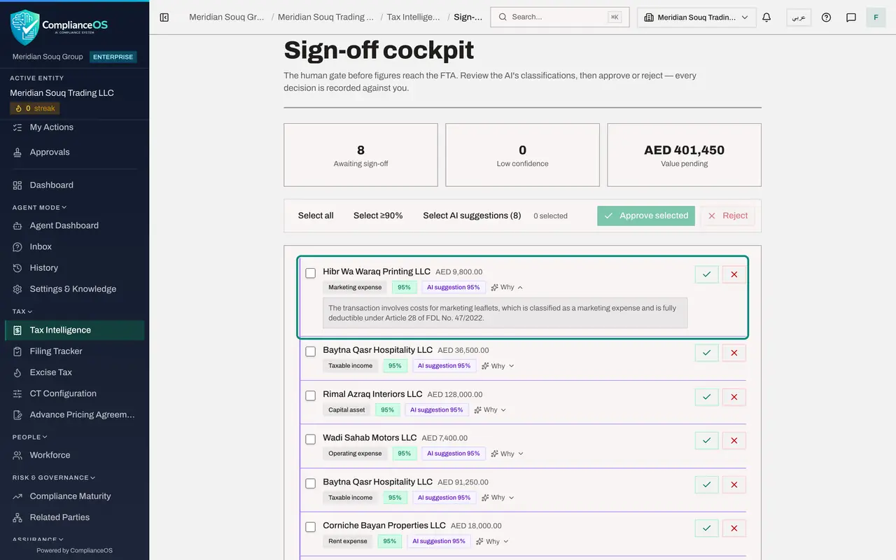 The screen at step 3: Read a row and select Why