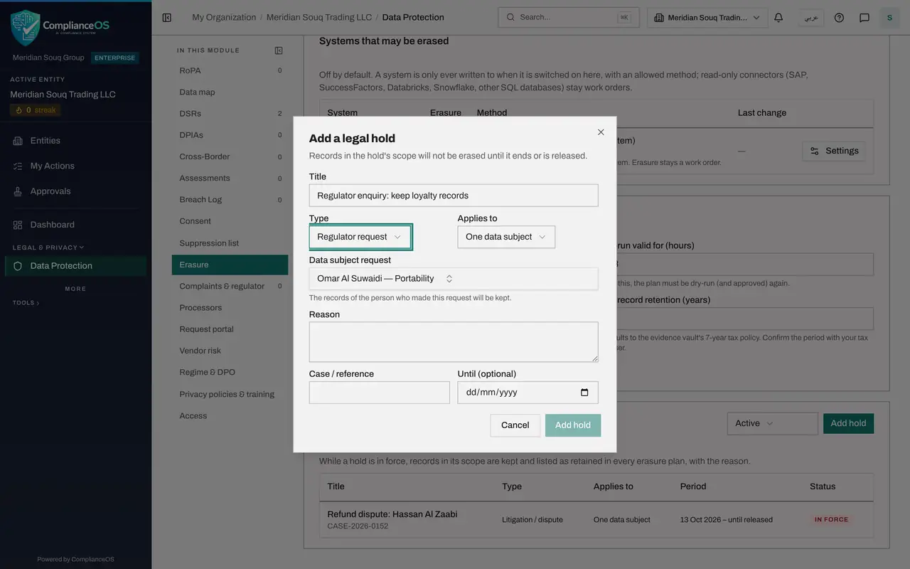 The screen at step 4: Give the title and the type