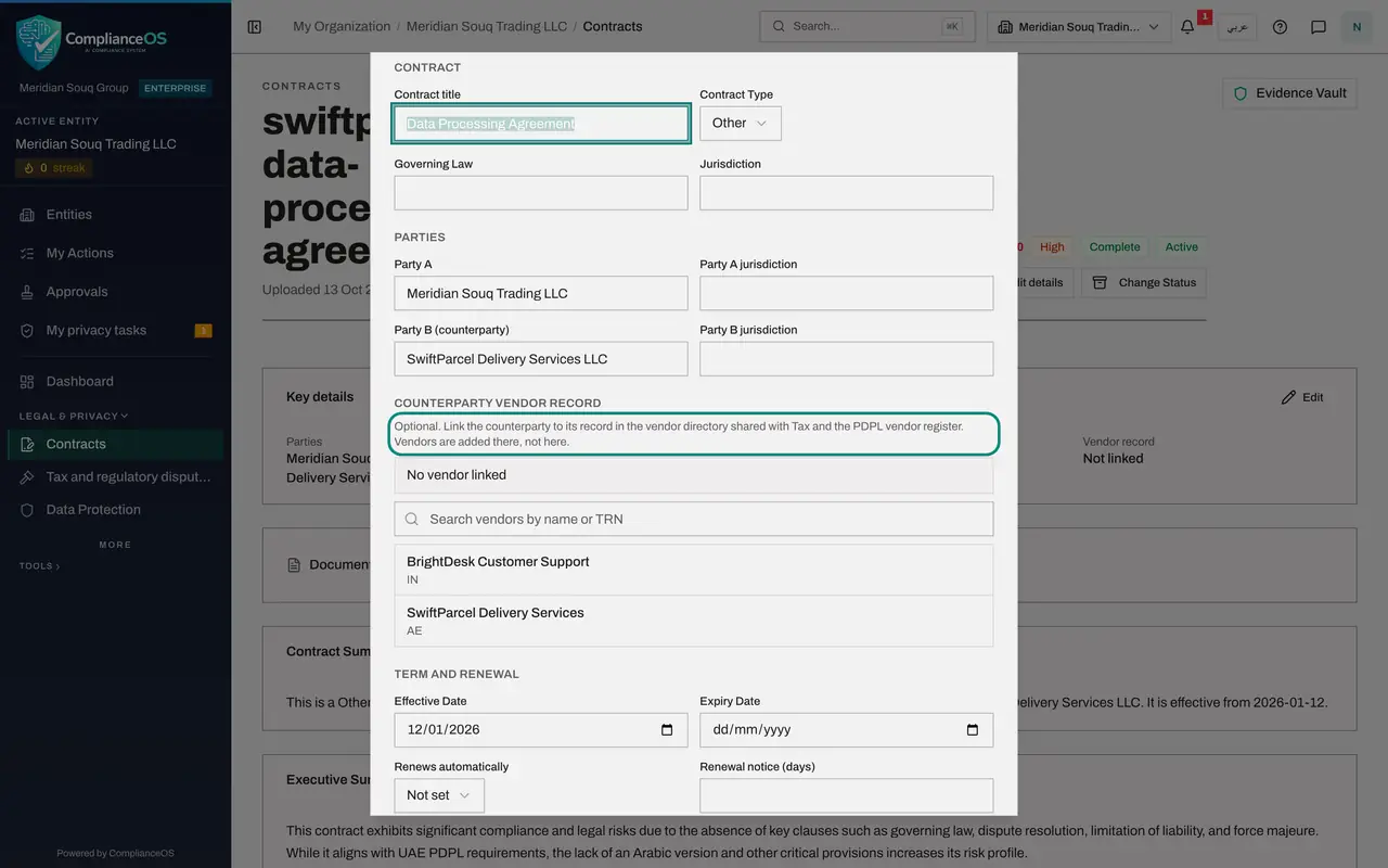 The screen at step 3: Select Edit details