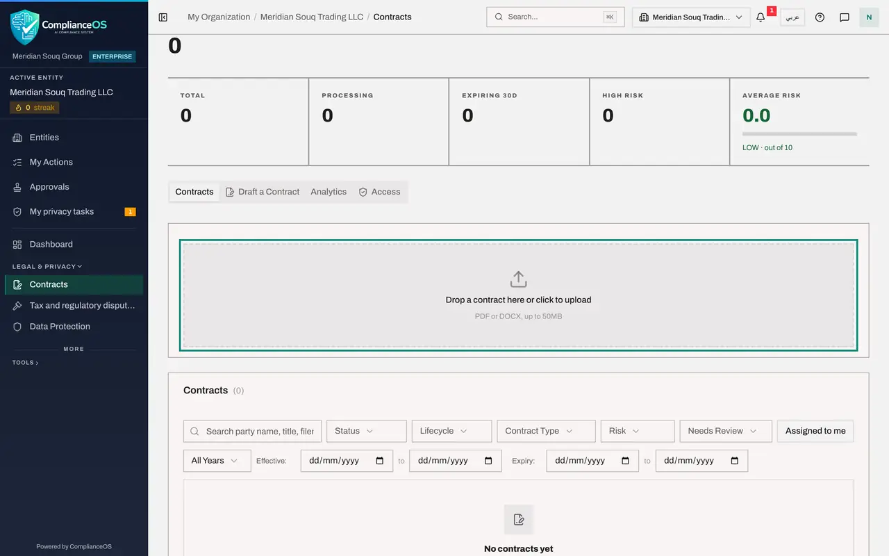 The screen at step 2: Look at the upload area