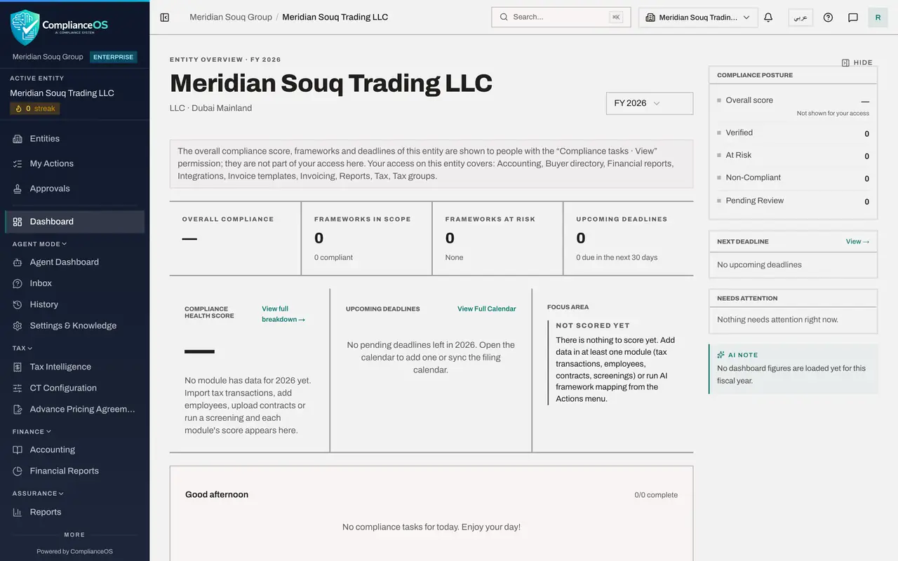The screen at step 3: Select Back to overview